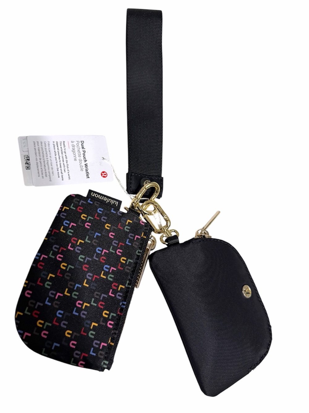 NWT lululemon athletica dual punch Black Multi Color Logo - Picture 3 of 3